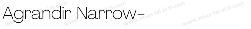 Agrandir Narrow字体转换